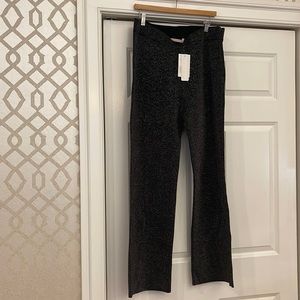 NWT Soft Surroundings Mica Bootleg Pant, size L,  metallic Black